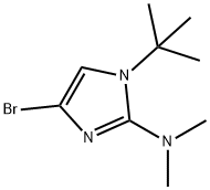 4-bromo-1-(tert-butyl)-N,N-dimethyl-1H-imidazol-2-amine,2294946-52-2,结构式