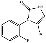 5-bromo-1-(2-fluorophenyl)-1,3-dihydro-2H-imidazol-2-one Struktur