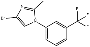 4-bromo-2-methyl-1-(3-(trifluoromethyl)phenyl)-1H-imidazole Structure