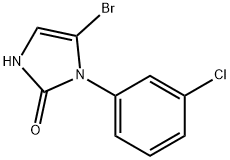 5-bromo-1-(3-chlorophenyl)-1,3-dihydro-2H-imidazol-2-one Structure