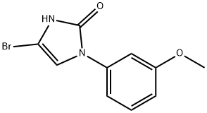 4-bromo-1-(3-methoxyphenyl)-1,3-dihydro-2H-imidazol-2-one 结构式