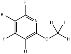 3-bromo-2-fluoro-6-(methoxy-d3)pyridine-4,5-d2 Structure