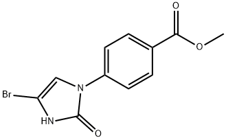 methyl 4-(4-bromo-2-oxo-2,3-dihydro-1H-imidazol-1-yl)benzoate Structure