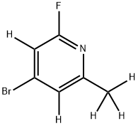 4-bromo-2-fluoro-6-(methyl-d3)pyridine-3,5-d2 Structure