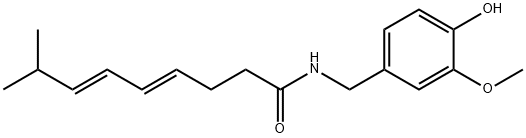 4,6-Nonadienamide, N-[(4-hydroxy-3-methoxyphenyl)methyl]-8-methyl-, (4E,6E)- Structure