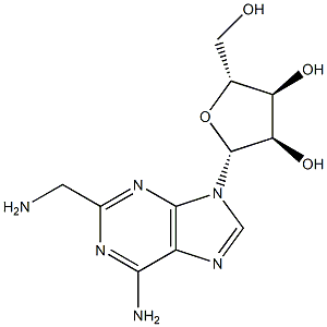 2-Aminomethyl adenosine Structure
