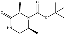 1-Piperazinecarboxylic acid, 2,6-dimethyl-3-oxo-, 1,1-dimethylethyl ester, (2S,6S)- 结构式