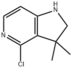 4-chloro-3,3-dimethyl-2,3-dihydro-1H-pyrrolo[3,2-c]pyridine,2306269-27-0,结构式