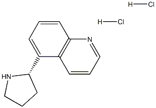 (S)-5-(pyrrolidin-2-yl)quinoline dihydrochloride 结构式