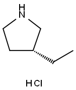 (3R)-3-ETHYLPYRROLIDINEHYDROCHLORIDE 结构式