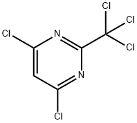 Pyrimidine, 4,6-dichloro-2-(trichloromethyl)-,2352-59-2,结构式