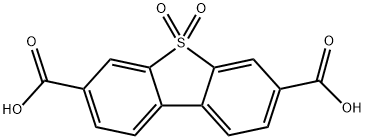 5,5-Dioxo-5H-dibenzo[b,d]thiophene-3,7-dicarboxylic Acid 化学構造式