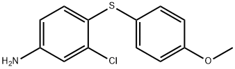 3-chloro-4-[(4-methoxyphenyl)sulfanyl]aniline Structure