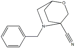 5-Benzyl-2-oxa-5-aza-bicyclo2.2.2octane-4-carbonitrile,2379651-41-7,结构式