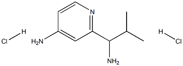 2-(1-Amino-2-methyl-propyl)-pyridin-4-ylamine dihydrochloride 结构式