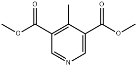 4-Methyl-pyridine-3,5-dicarboxylic acid dimethyl ester Struktur