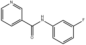 N-(3-fluorophenyl)nicotinamide 化学構造式