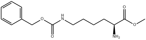 L-Lysine, N6-[(phenylmethoxy)carbonyl]-, methyl ester Struktur