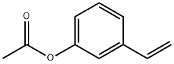 3-Acetoxystyrene 化学構造式