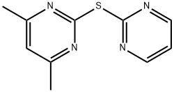 4,6-Dimethyl-2-(pyrimidin-2-ylsulfanyl)-pyrimidine Struktur