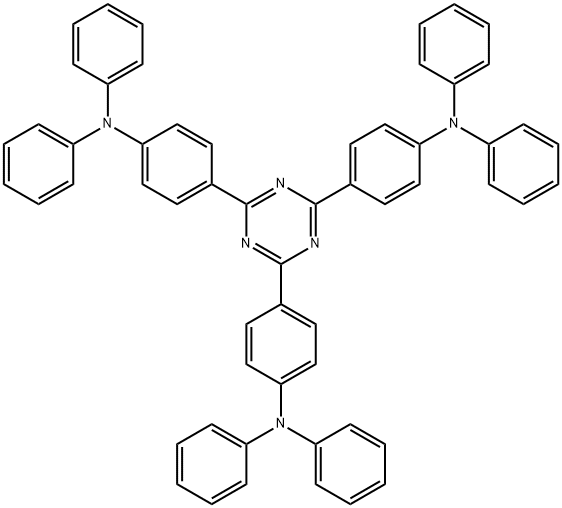Benzenamine, 4,4',4''-(1,3,5-triazine-2,4,6-triyl)tris[N,N-diphenyl-,247171-66-0,结构式