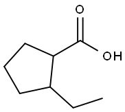 2-ETHYLCYCLOPENTANE-1-CARBOXYLIC ACID Struktur