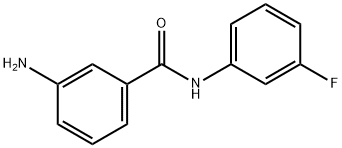 3-氨基-N-(3-氟苯基)苯甲酰胺 结构式