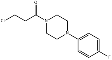 3-氯-1-[4-(4-氟苯基)哌嗪-1-基]丙烷-1-酮,251638-88-7,结构式