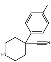 4-(4-FLUOROPHENYL)PIPERIDINE-4-CARBONITRILE Structure