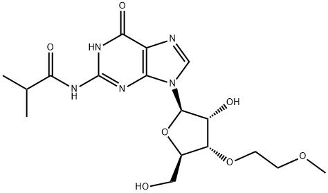 N2-iso-Butyroyl-3'-O-(methoxyethyl)guanosine Struktur