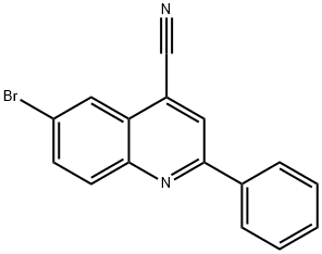 6-bromo-2-phenylquinoline-4-carbonitrile Structure