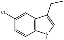 1H-Indole, 5-chloro-3-ethyl- Struktur