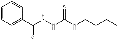 Benzoic acid, 2-[(butylamino)thioxomethyl]hydrazide Structure