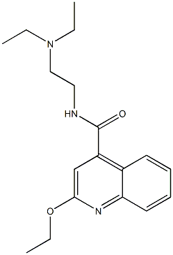 2-Ethoxy-N-[2-(diethylamino)ethyl]-4-quinolinecarboxamide Structure