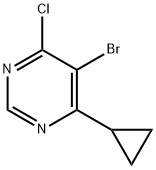 5-Brom-6-cyclopropyl-4-chlorpyrimidine Structure