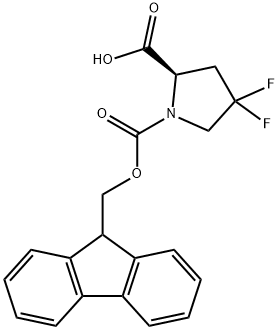 (2R)-1-{[(9H-fluoren-9-yl)methoxy]carbonyl}-4,4-difluoropyrrolidine-2-carboxylic acid|(R)-1-(((9H-芴-9-基)甲氧基)羰基)-4,4-二氟吡咯烷-2-羧酸