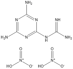 Metformin EP Impurity B Dinitrate Struktur