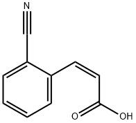 2-Propenoic acid, 3-(2-cyanophenyl)-, (2Z)- Structure