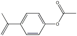 4-(prop-1-en-2-yl)phenyl acetate 化学構造式