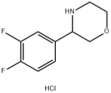 3-(3,4-DIFLUOROPHENYL)MORPHOLINE HYDROCHLORIDE Structure