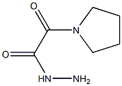 2-oxo-2-pyrrolidin-1-ylacetohydrazide 化学構造式