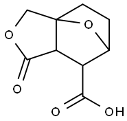 1-氧代己烷A氢-3H-3A,6-环氧异苯并呋喃-7-羧酸 结构式