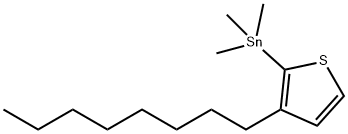 Stannane, trimethyl(3-octyl-2-thienyl)-, 282118-30-3, 结构式