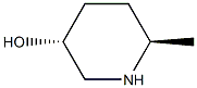 (3R,6R)-6-methylpiperidin-3-ol 化学構造式
