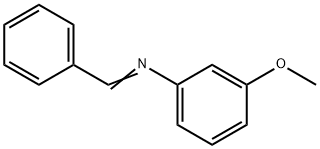 N-Benzylidene-3-methoxyaniline Struktur