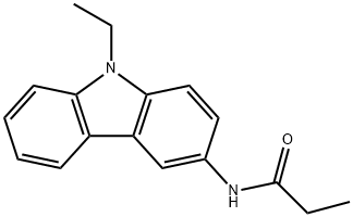 N-(9-ethyl-9H-carbazol-3-yl)propanamide Struktur