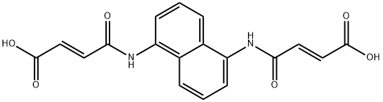 (E)-4-[(5-{[(E)-4-hydroxy-4-oxo-2-butenoyl]amino}-1-naphthyl)amino]-4-oxo-2-butenoic acid,293323-14-5,结构式
