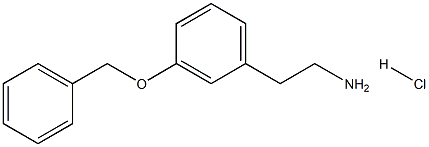 2-[3-(benzyloxy)phenyl]ethan-1-amine hydrochloride 化学構造式
