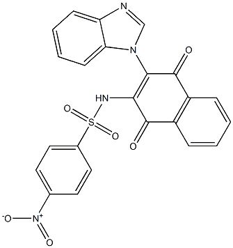 301154-74-5 N-[3-(benzimidazol-1-yl)-1,4-dioxonaphthalen-2-yl]-4-nitrobenzenesulfonamide