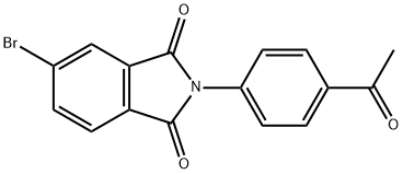2-(4-acetylphenyl)-5-bromo-1H-isoindole-1,3(2H)-dione Structure